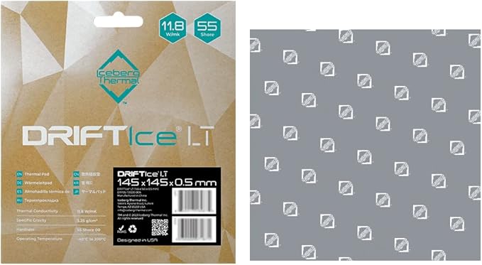 Iceberg Thermal DRIFTIce LT Thermal Pad 145 x 145mm (0.5mm) (11.8 W/mK)