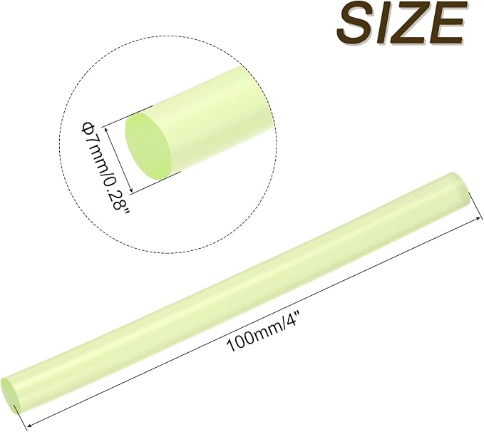 uxcell 30pcs 7mm x 100mm Mini Hot Glue Sticks