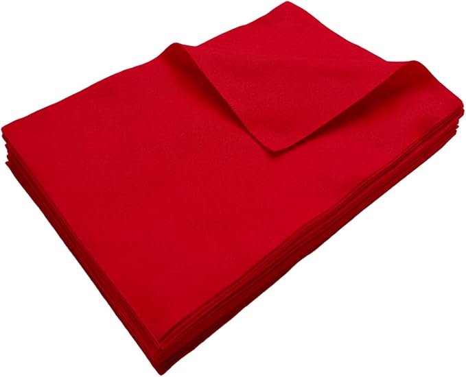 Jtnohx Color Felt, Soft Felt Sheets, 1.4mm Thick 8"x12" Handicraft Felt Fabrics
