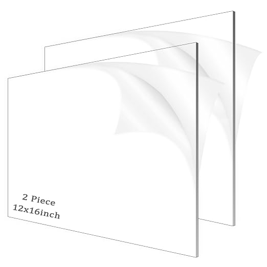 2 Pieces 1/8" Thick Acrylic Sheets, Plexiglass Sheets, Photo Frames
