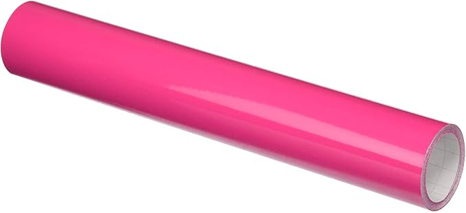 Pink Glossy 12" x 10ft Roll of Oracal 651 Permanent Adhesive-Backed Vinyl