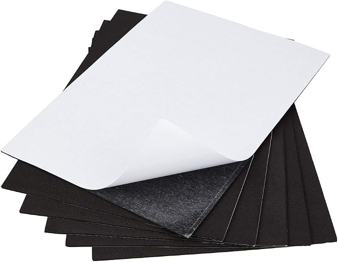 BENECREAT 10PCS 2mm Thick Self-Adhesive Foam Sheet 8.3x11.8" Insulation Foam