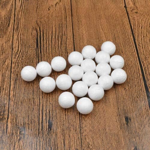 hesmartly 50-Pack 1Inch White Craft Balls