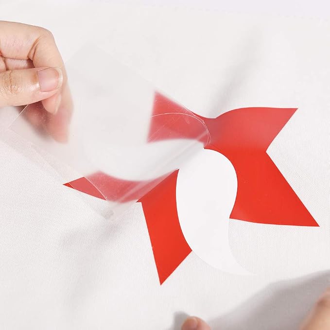 FUNKAKA Red HTV Heat Transfer Vinyl Rolls, Adhesive Vinyl