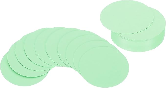 PATIKIL 2inch Circle Card Stock, Light Green
