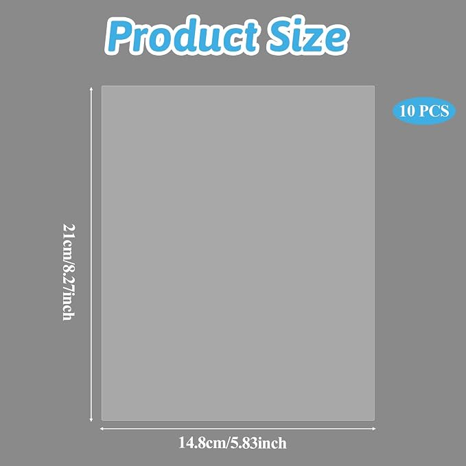 10 PCS Heat Resistant Clear Acetate Sheets