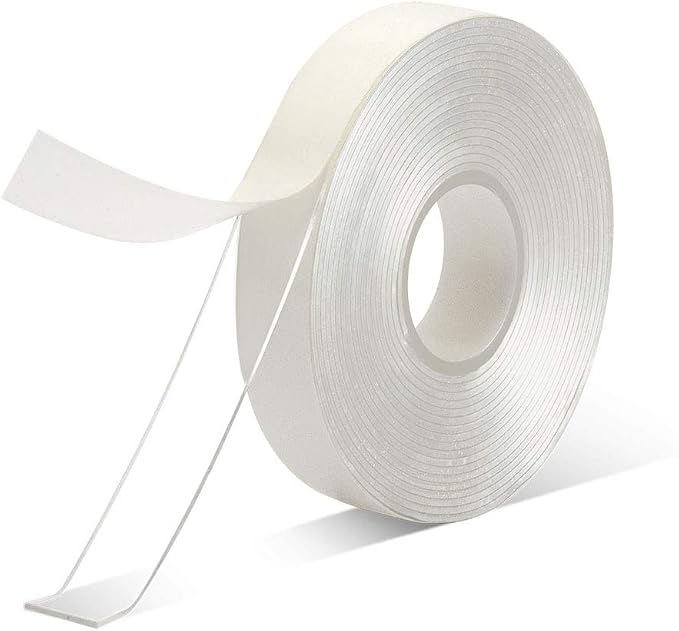 VERSAF Double Sided Tape Heavy Duty 1/2 in x 10 ft, Removable Nano Tape | Clear
