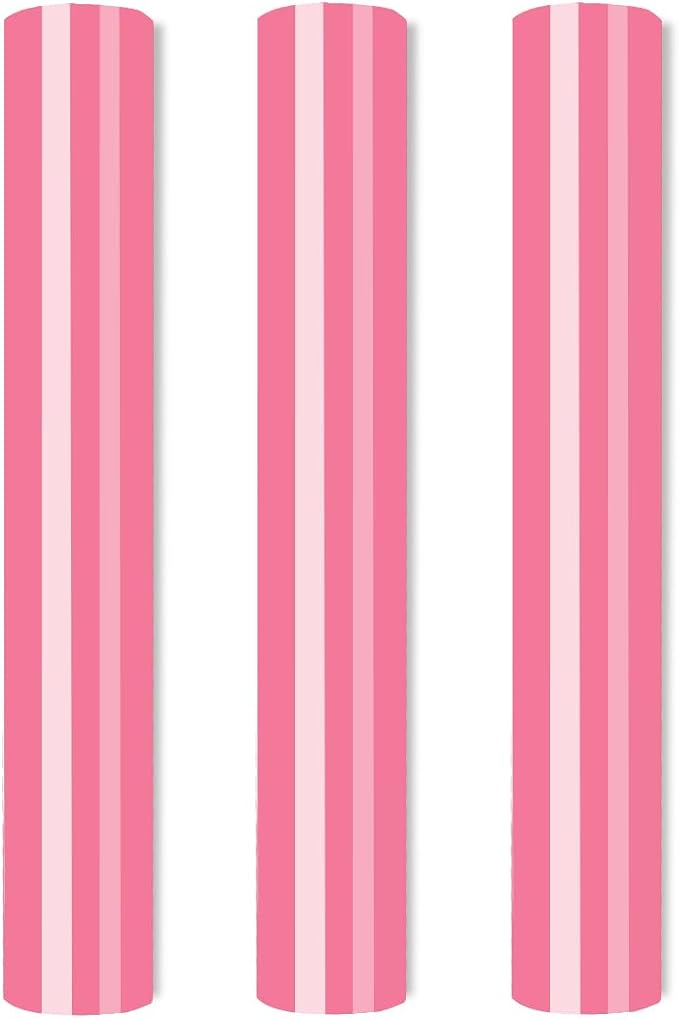 Pink Color Puff Vinyl Heat Transfer 12"x10"-3 Sheets | Iron on Puff Vinyl Heat
