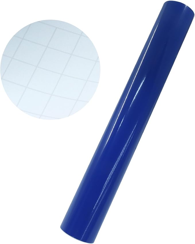 Luomorgo Royal Blue Permanent Vinyl Roll, 1 Roll | Glossy, Waterproof Adhesive