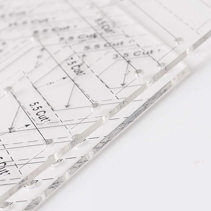 Quilting Ruler Set, 45 Degrees | 60 Degrees Ruler | Sewing Crafts Accessories