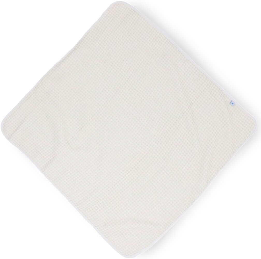 Little Unicorn Premium Infant Hooded Bath Towel| Soft & Absorbent Cotton & Terry Fabric for Newborns (Tan Gingham)