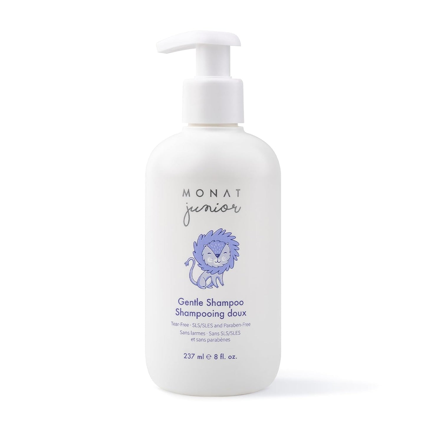 MONAT Junior™ Gentle Shampoo - A safe, Gentle and Non-irritating Hair Shampoo for children. All Natural Tear-free, Sulfate & Paraben-free - Net Wt. 237 ml / 8 fl. Oz
