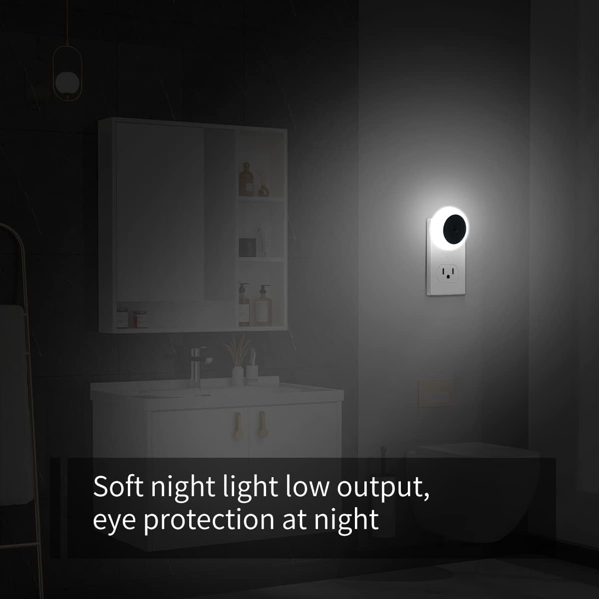 KINUR 6 Pack Night Light, LED Night Lights Plug into Wall with Dusk to Dawn sensors, Plug in Night Lights for Kids Room, Bedroom, Bathroom, Baby Nursery,Stair Lights, Hallway Light, Daylight