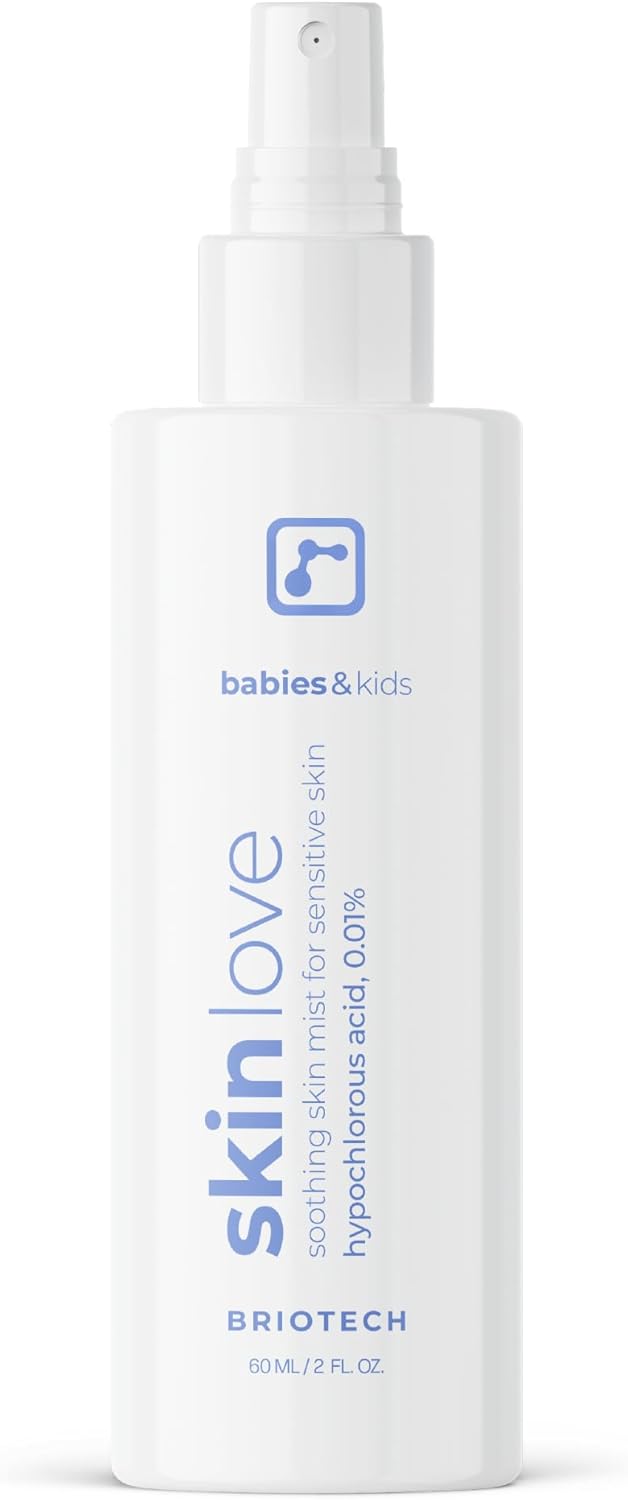 Briotech Baby Skin Spray | Gentle Hypochlorous Acid Mist for Soothing, Calming & Cleansing Delicate Skin | Pediatrician-Approved, Added Fragrance-Free | 2 oz