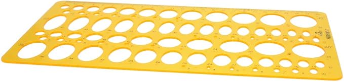 Utoolmart Geometric Drawing Template Measuring Ruler 25cm