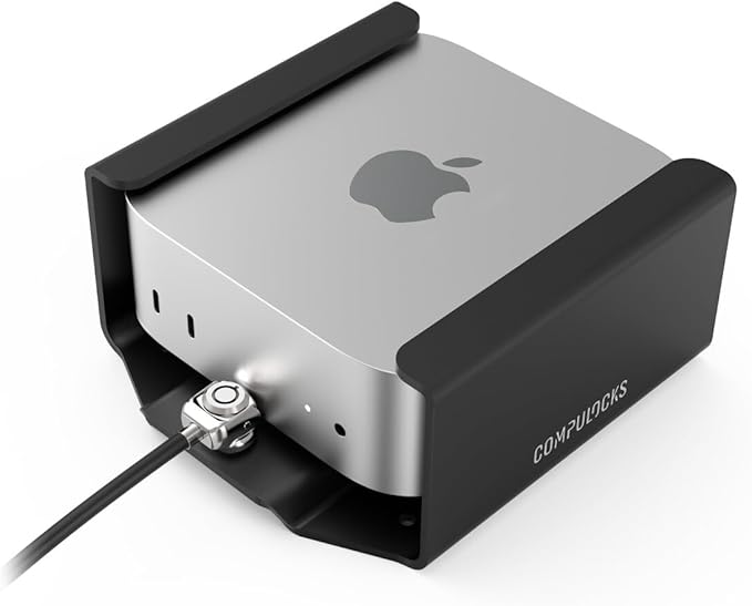Mac mini M4 2024 Secure Mount with Keyed Cable Lock