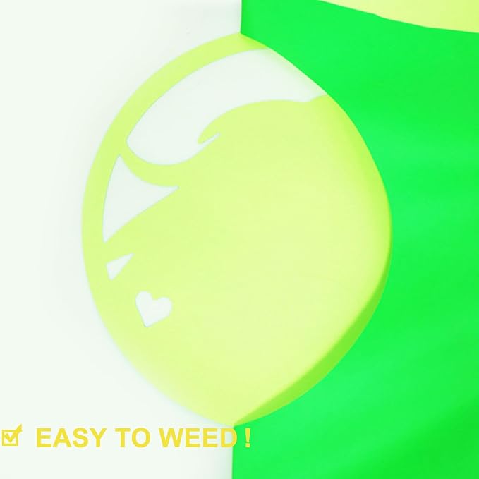 FUNKAKA Fluorescent Green HTV Heat Transfer Vinyl Rolls