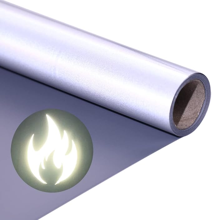 Reflective Heat Transfer Vinyl Silver Reflective HTV Vinyl Rolls Reflective