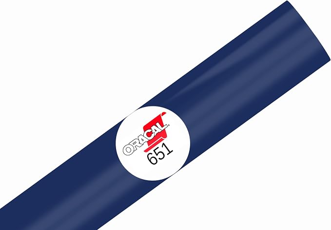 ORACAL 651 Glossy Permanent Vinyl 12 Inch x 15 Feet Dark Blue