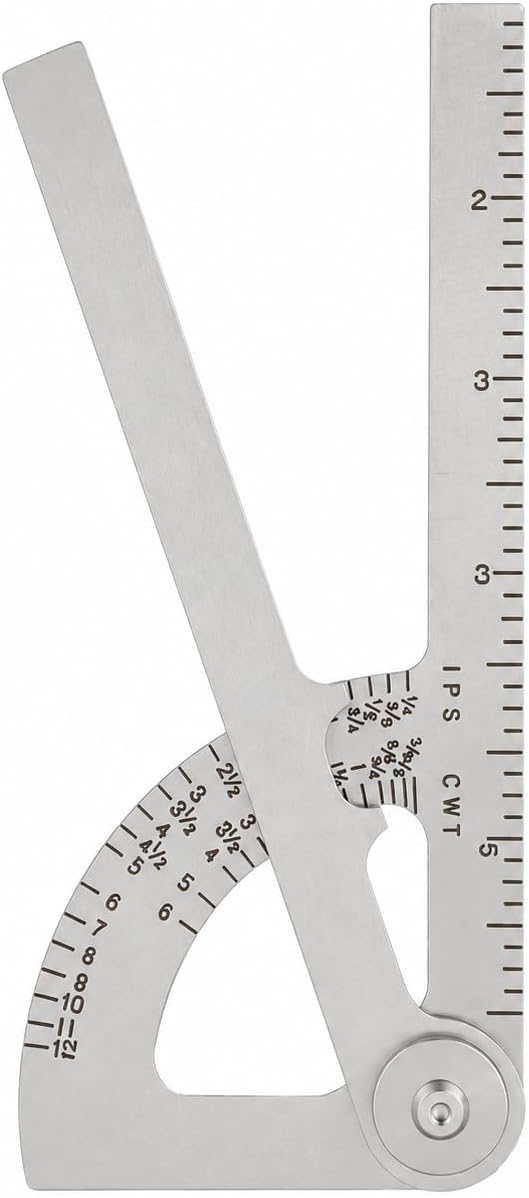Steel Pocket Sized Pipe Caliper, Measuring Tool, Diameter Gauge