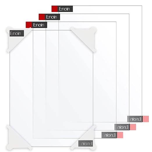Enoin 4pcs 5 x 7 Acrylic Sheet Cut to Size Plexiglass Sheets 1/16 inch Thick