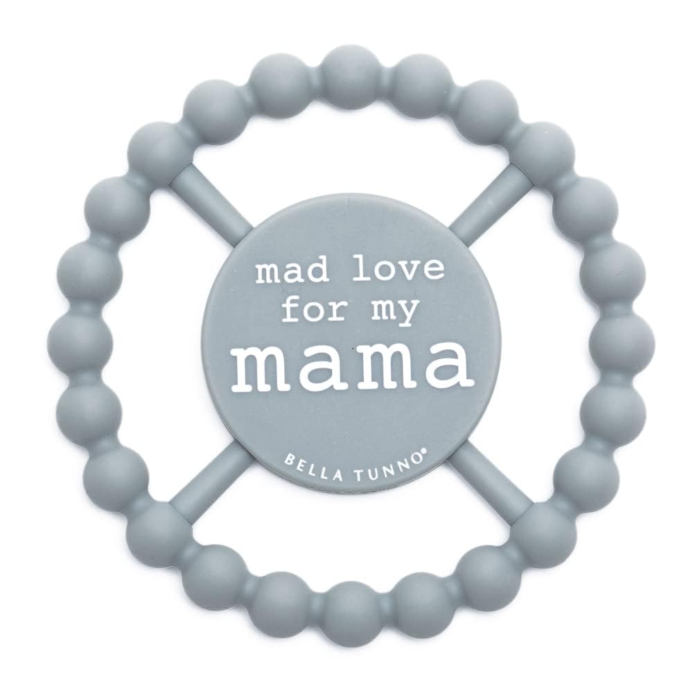 Baby Teether by Bella Tunno, Silicone Teethers for Babies 3-6 months, 6-12 months, Baby Toys, Pacifier, Teething Relief, Boys, Girls, Mad Love For Mama
