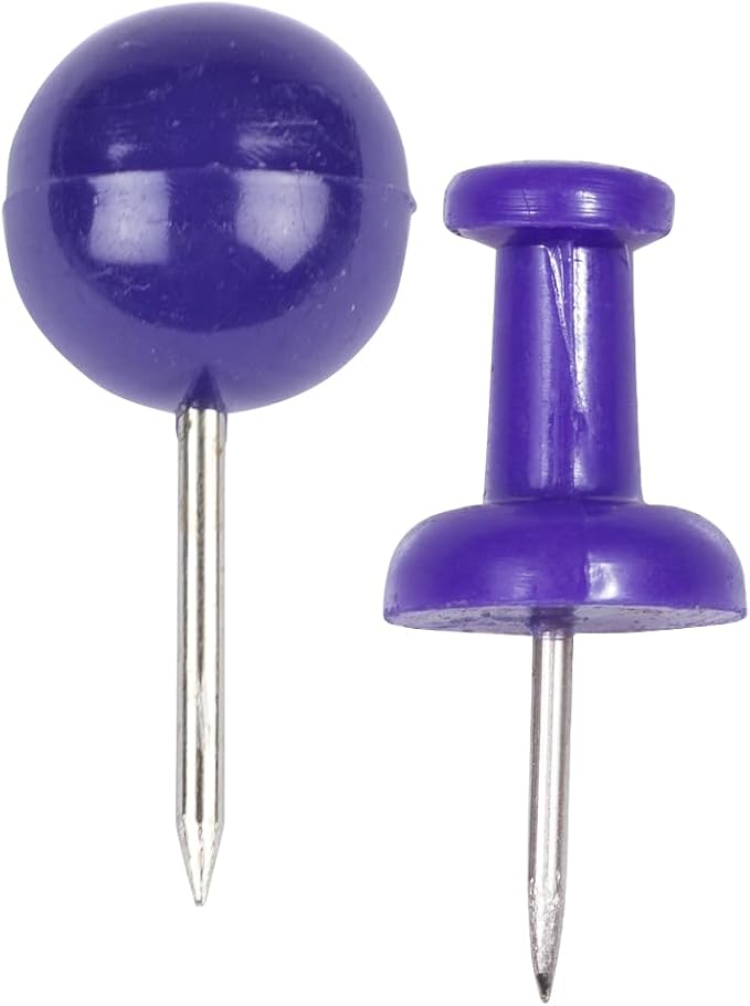 JAM PAPER Colorful Push Pins