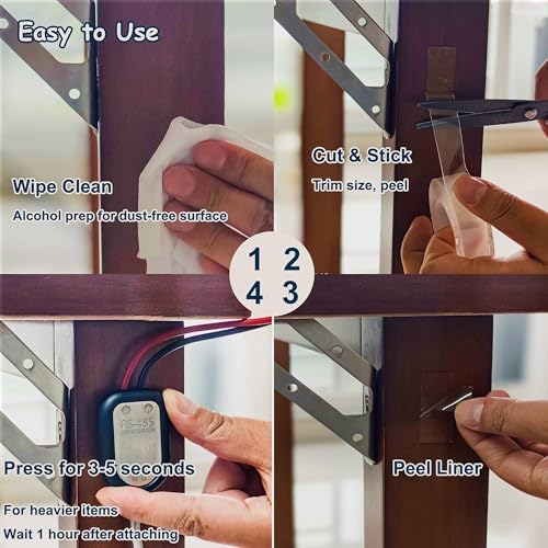 Valley'sYuMiao 4Rolls, Nano Double Sided Mountinging Tape, Adhesive-self Heavy