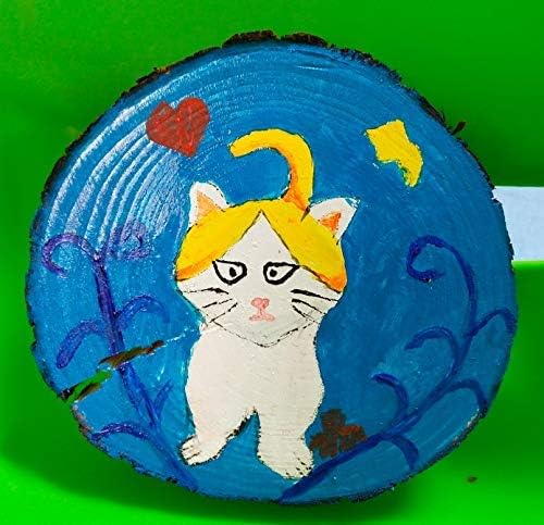 Unfinished Natural Wood Slices 12 Pcs 3.5-4 inch Craft Wood kit Circles Crafts