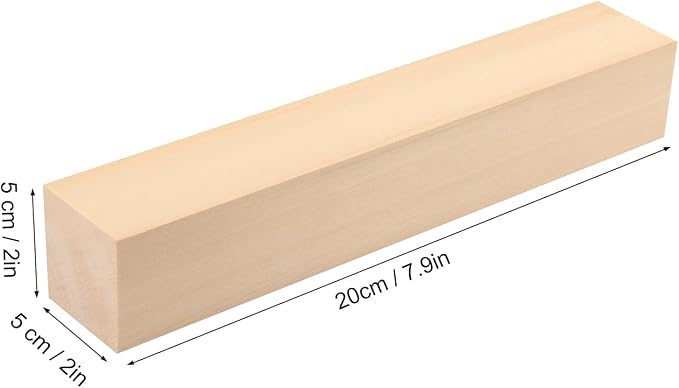 10 Pack Basswood Carving Blocks, Soft and Smooth, Easy Whittling and Carving