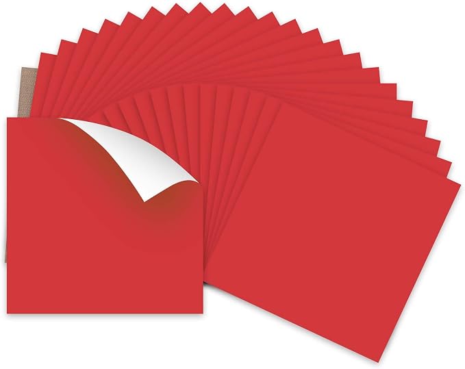 HTVRONT Red HTV Heat Transfer Vinyl Bundle: 24 Pack 12"x12" Iron on Vinyl | Red