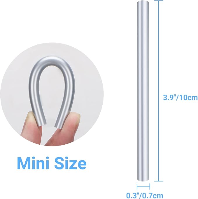 Metallic Silver Hot Glue Sticks Mini, Small Adhesive Glue Sticks