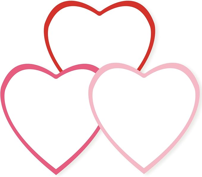 90 Pieces Heart Cutouts Paper Hearts Heart Shape Cards 5.5 Inches Large