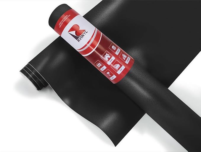 3M 7125 Matte Black Matte Permanent Adhesive Vinyl Roll