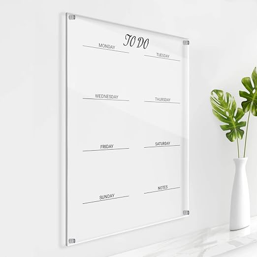 KAITELA Clear Acrylic Sheet 12" x 16" x 1/4" Thick Cast Plexiglass Board
