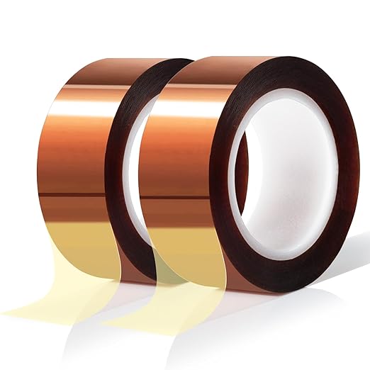 MEBMIK 2 Rolls 20mm x16m Heat Tape High Temperature Heat Resistant Tape Heat