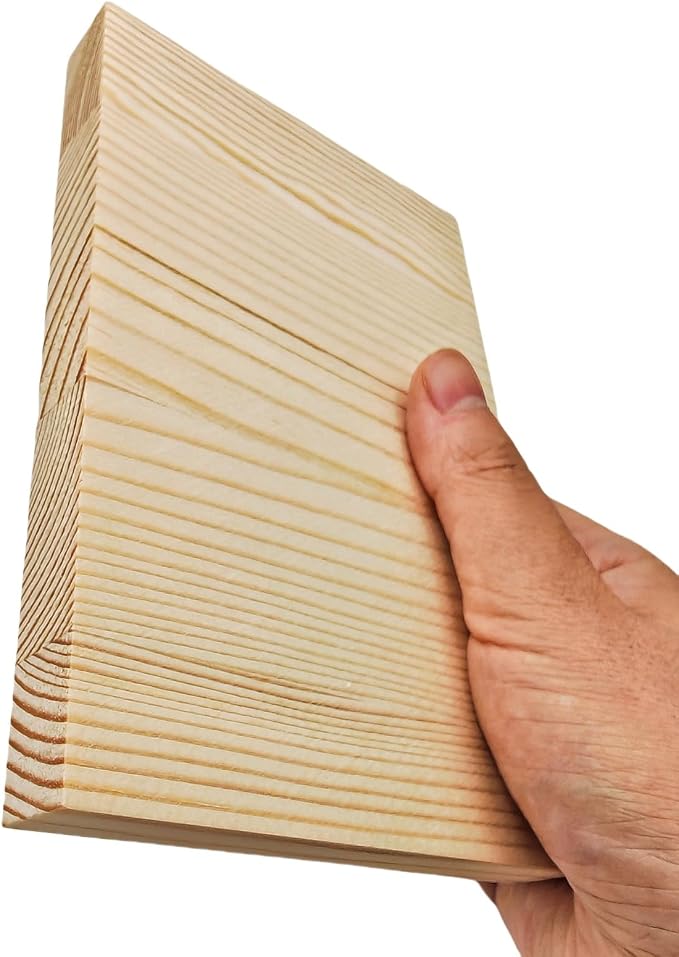 8PCS Rectangle Wood Boards Unfinished Wood Blocks