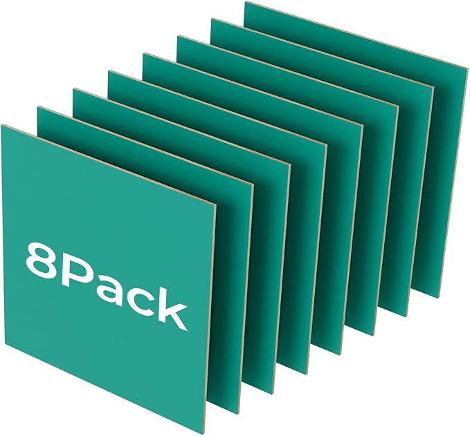 8 Pack Green Basswood for Laser Cutting, for Laser Engraving, DIY Craft Wood &