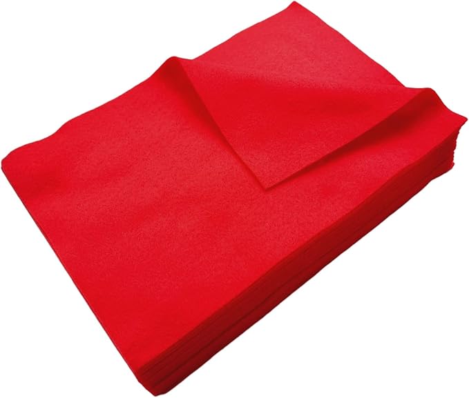 Jtnohx Color Felt, Soft Felt Sheets, 1.4mm Thick 8"x12" Handicraft Felt Fabrics