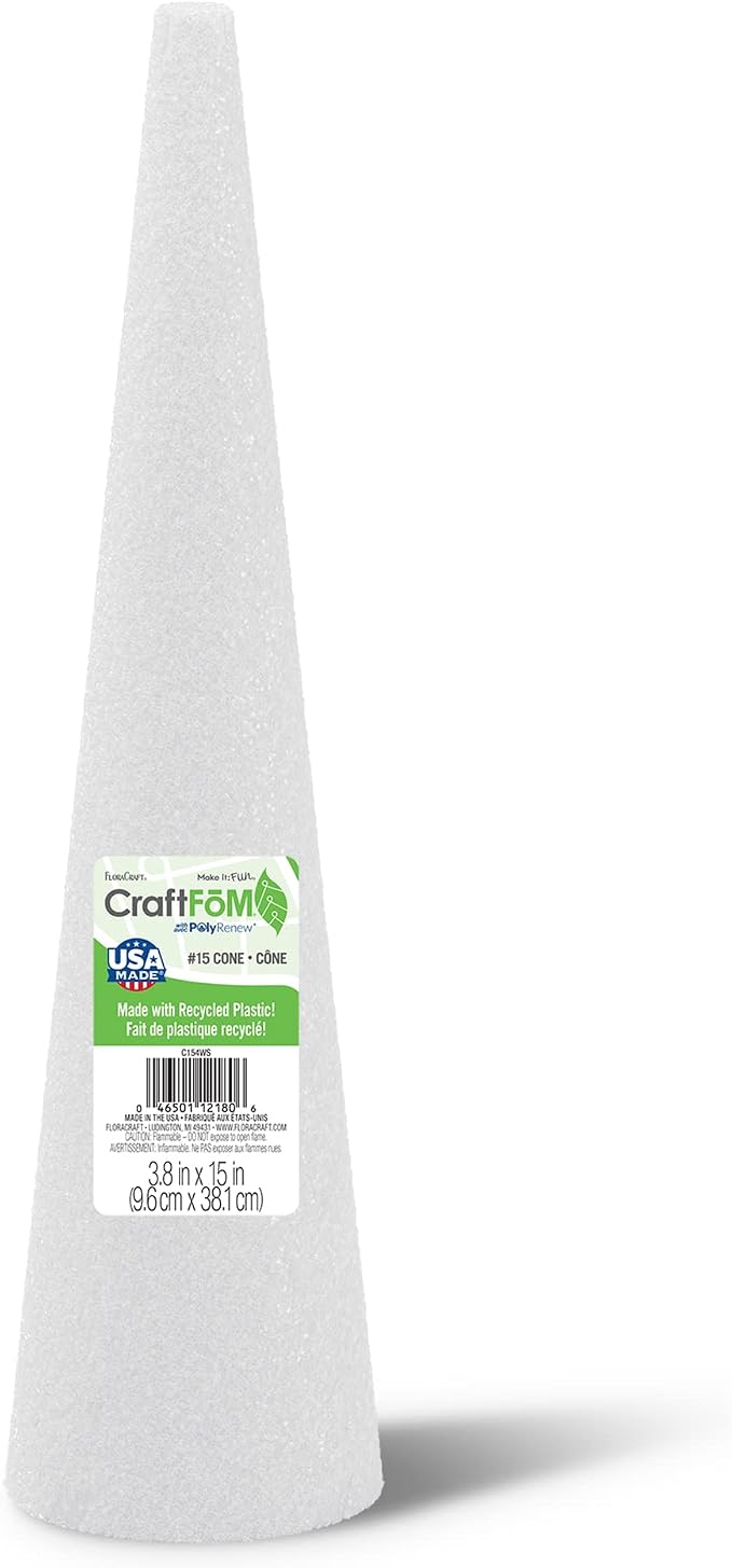 FloraCraft CraftFōM Cone White