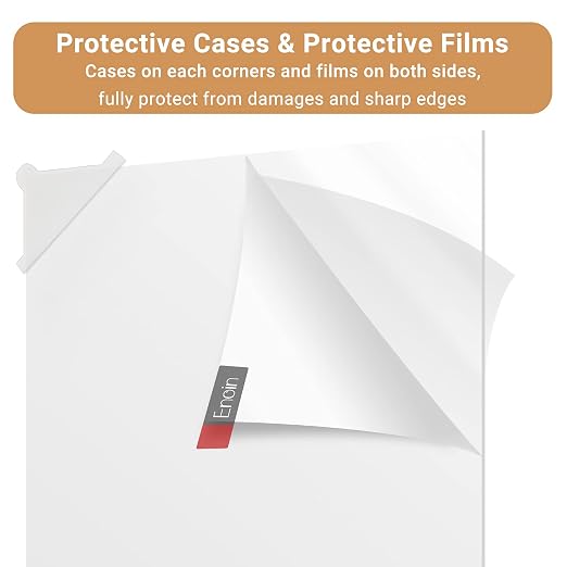 Enoin 4pcs 6 x 8 Inch Clear Acrylic/Plexiglass Sheet 0.060" 1/16 Inch Thick