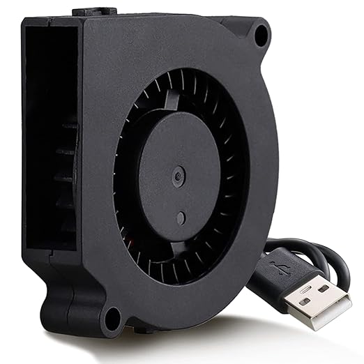 GDSTIME 5V USB Blower Fan 60mm, 60mm x 60mm x 15mm Brushless DC Cooling Blower Fan