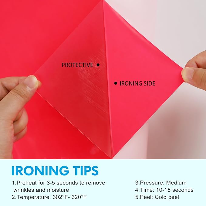 HTV Neon Red Iron on Vinyl 12Inch by 12ft Roll HTV Heat Transfer Vinyl