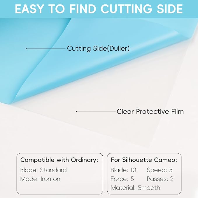 Aoder Light Blue Heat Transfer Vinyl