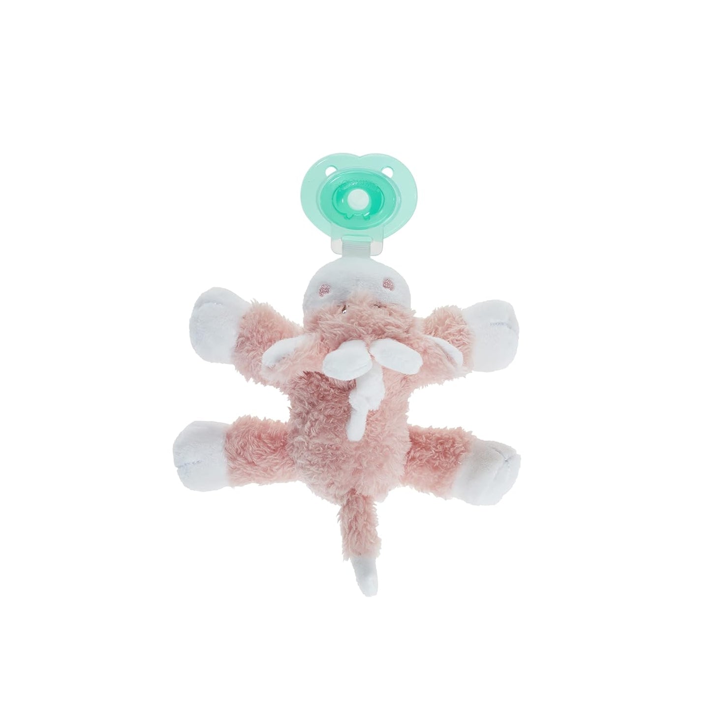 Nookums Paci-Plushies Buddies Adapts to Name Brand Pacifiers, Suitable for All Ages, Plush Toy Includes Detachable Pacifier (Gemma The Giraffe)