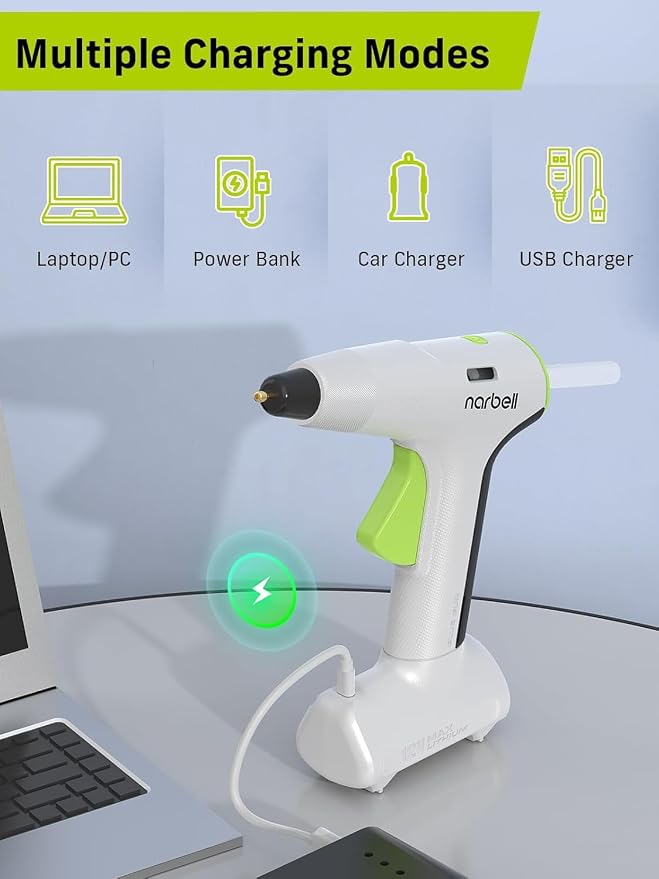 Narbell 12V Full Size Hot Glue Gun Cordless