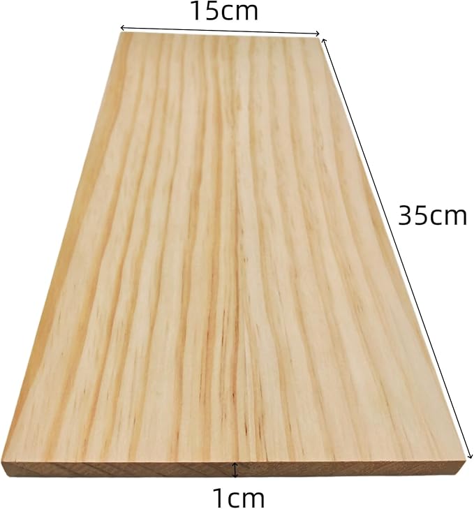 2PCS Rectangle Wood Boards Unfinished Wood Blocks