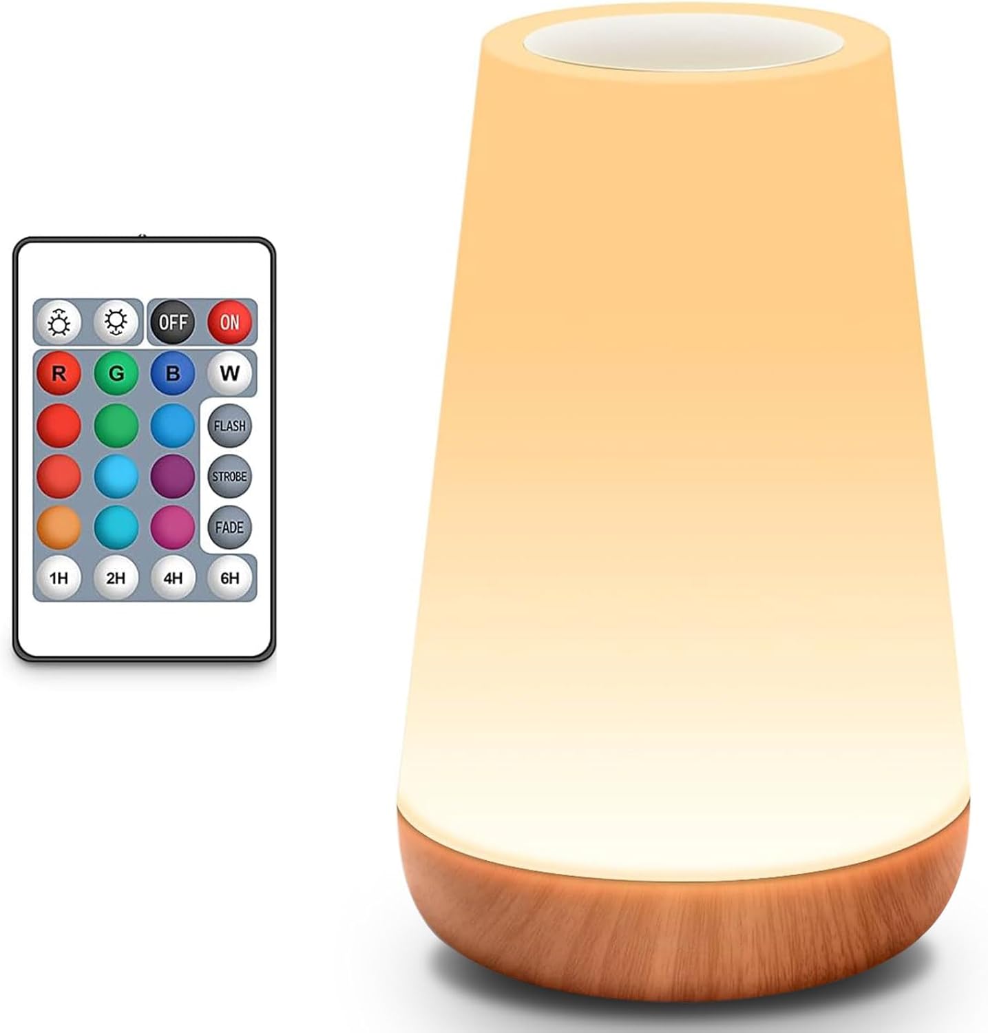 Touch Night Light for Kids: Dimmable LED Nursery Lamp for Baby - Eye-Caring Soft Warm White Light USB Rechargeable Portable Bedside for Toddlers Bedroom Living Room