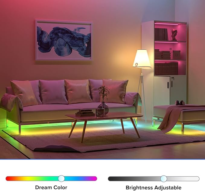 BTF-LIGHTING C04W RGBW PWM SMD FCOB (+ R G B W) 5PIN LED Strip 2.4GHz Tuya WiFi Group Controller Alexa Google Home Smartphone APP Control Compatible with WR01RF RC03RFB RC04RFB RC05RFB Remote