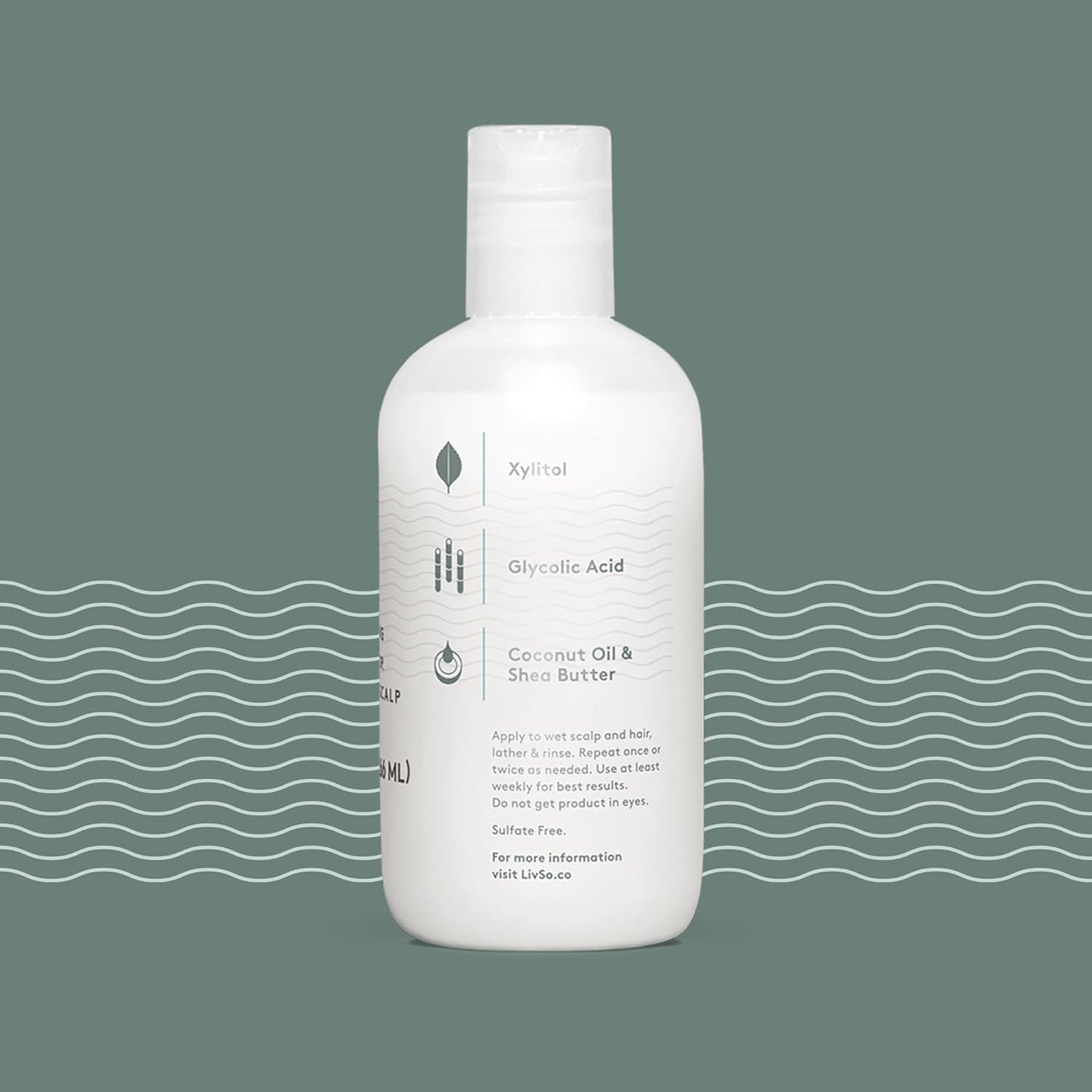 LivSo Moisturizing Scalp Shampoo - Moisturizes Hair & Scalp - Naturally Derived - Fresh Feel Product - A Little Bit of LivSo Goes a Long Way